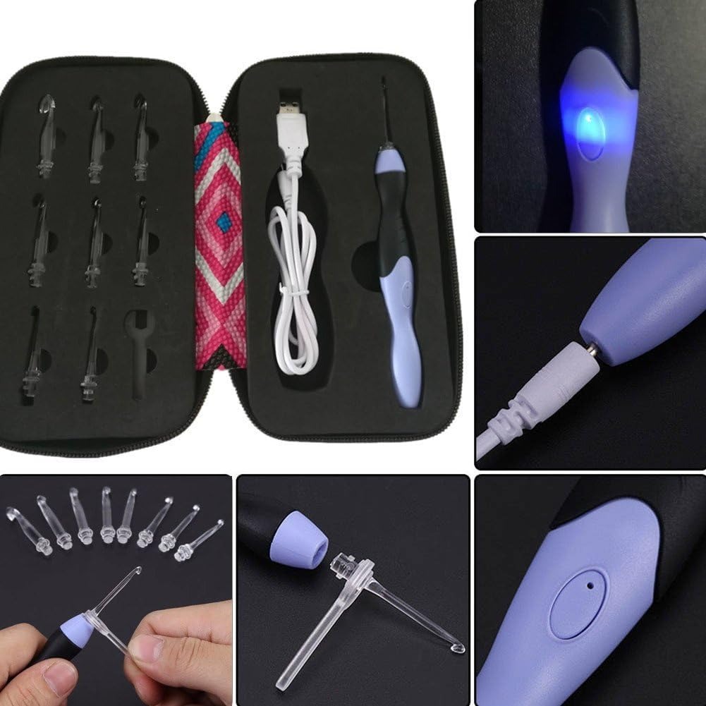 High-qualit  portable 9-In-1 L - Crochet Hook Set บทวิจารณ์และราคา
