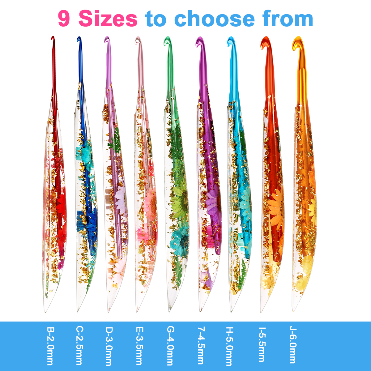 9Pcs/1Pc Hot Selling Epoxy Res - Crochet Hook Set บทวิจารณ์และราคา