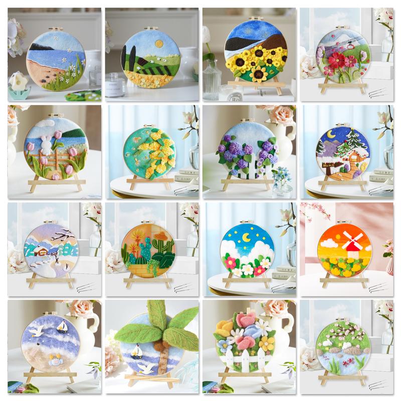 DIY Wool Embroidery Kit Creati - Art Craft Ideas For Kids บทวิจารณ์และราคา