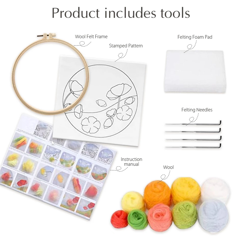 DIY Wool Embroidery Kit Creati - Art Craft Ideas For Kids บทวิจารณ์และราคา