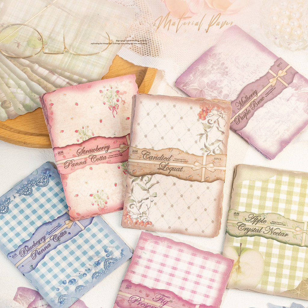 30sheets Vintage Scrapbook Pap - Art Craft Journals บทวิจารณ์และราคา