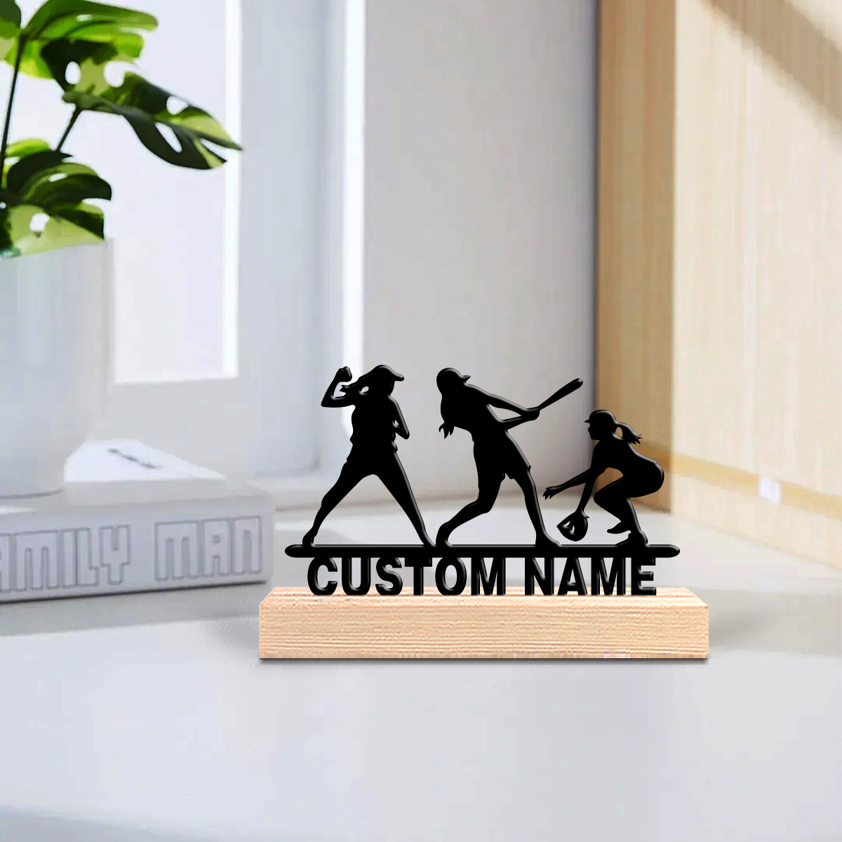1pc Abstract baseball girl Cus - Art Y Craft บทวิจารณ์และราคา
