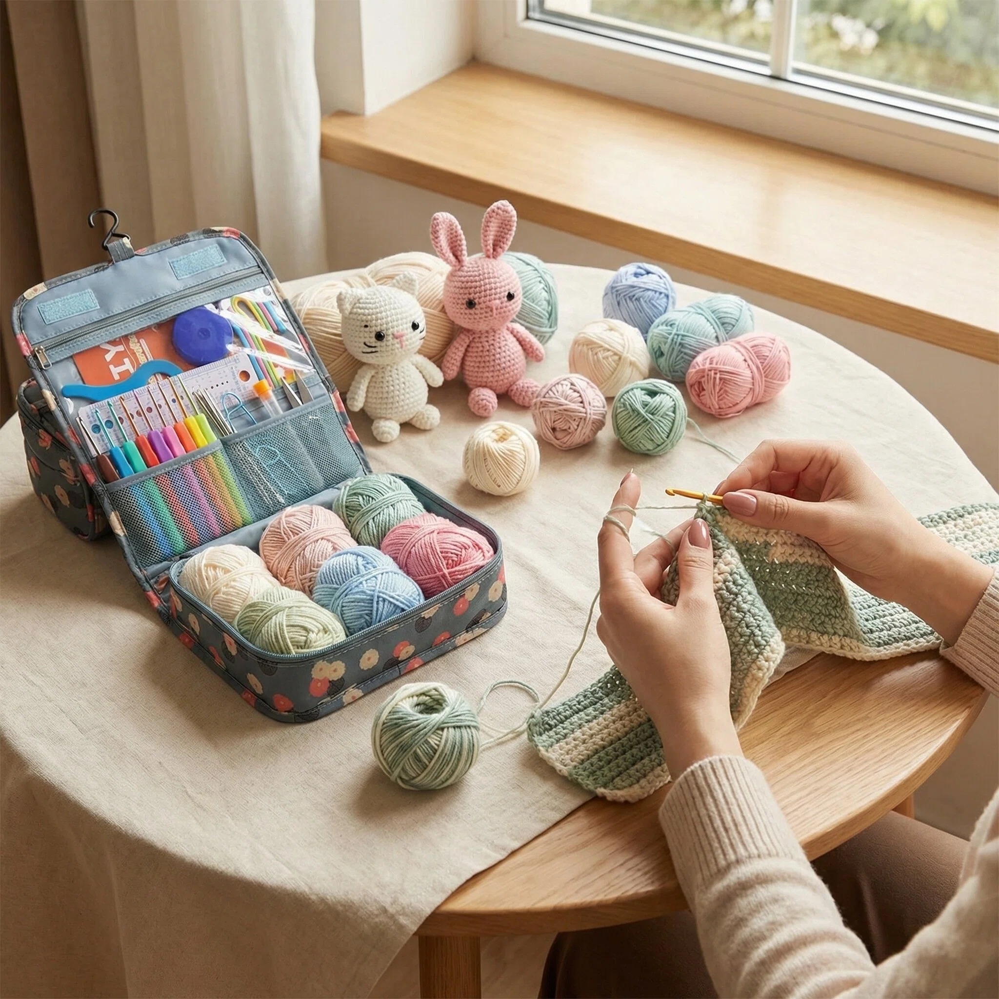 Knitting Crochet Hook Set Home - Crochet Hook Set บทวิจารณ์และราคา