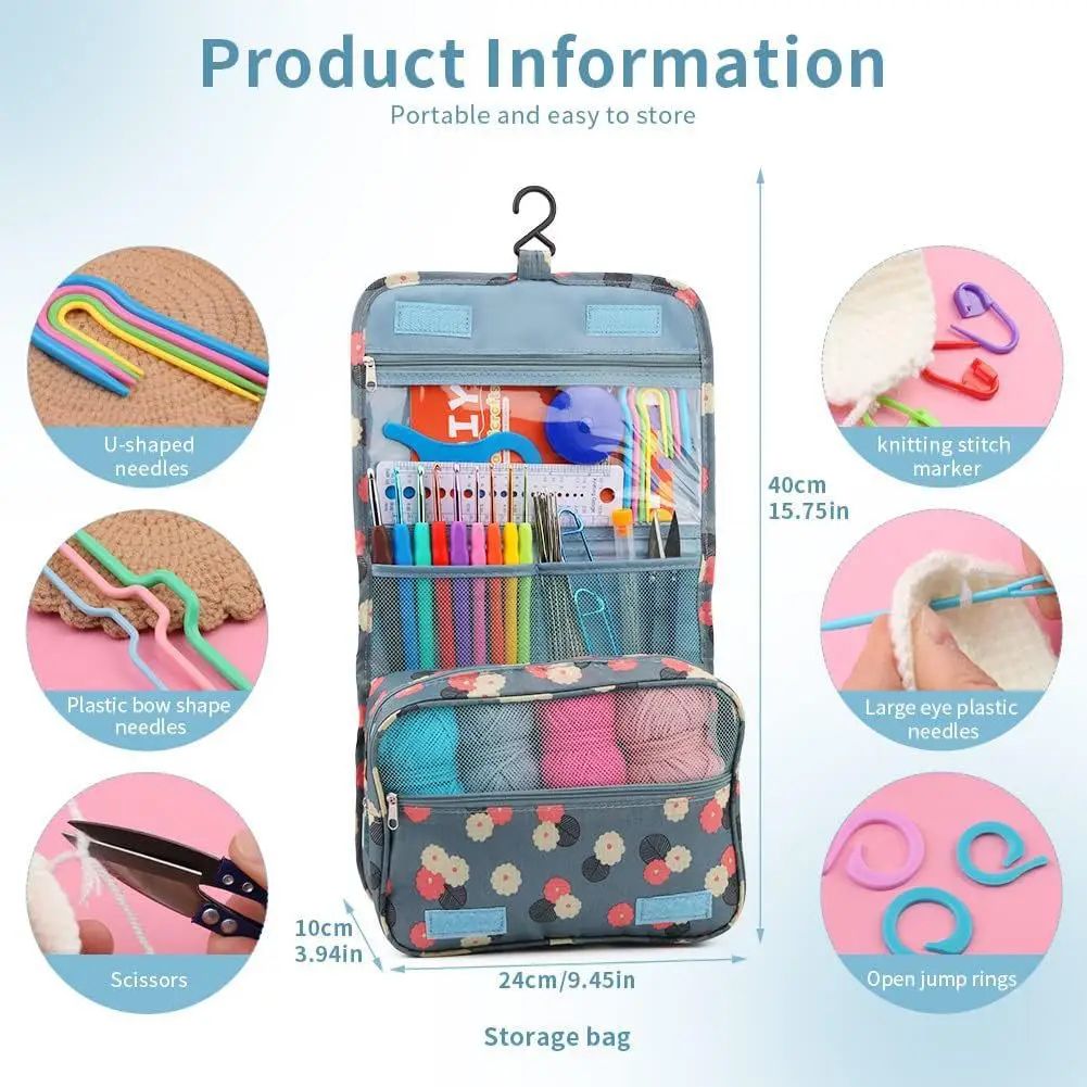 Knitting Crochet Hook Set Home - Crochet Hook Set บทวิจารณ์และราคา