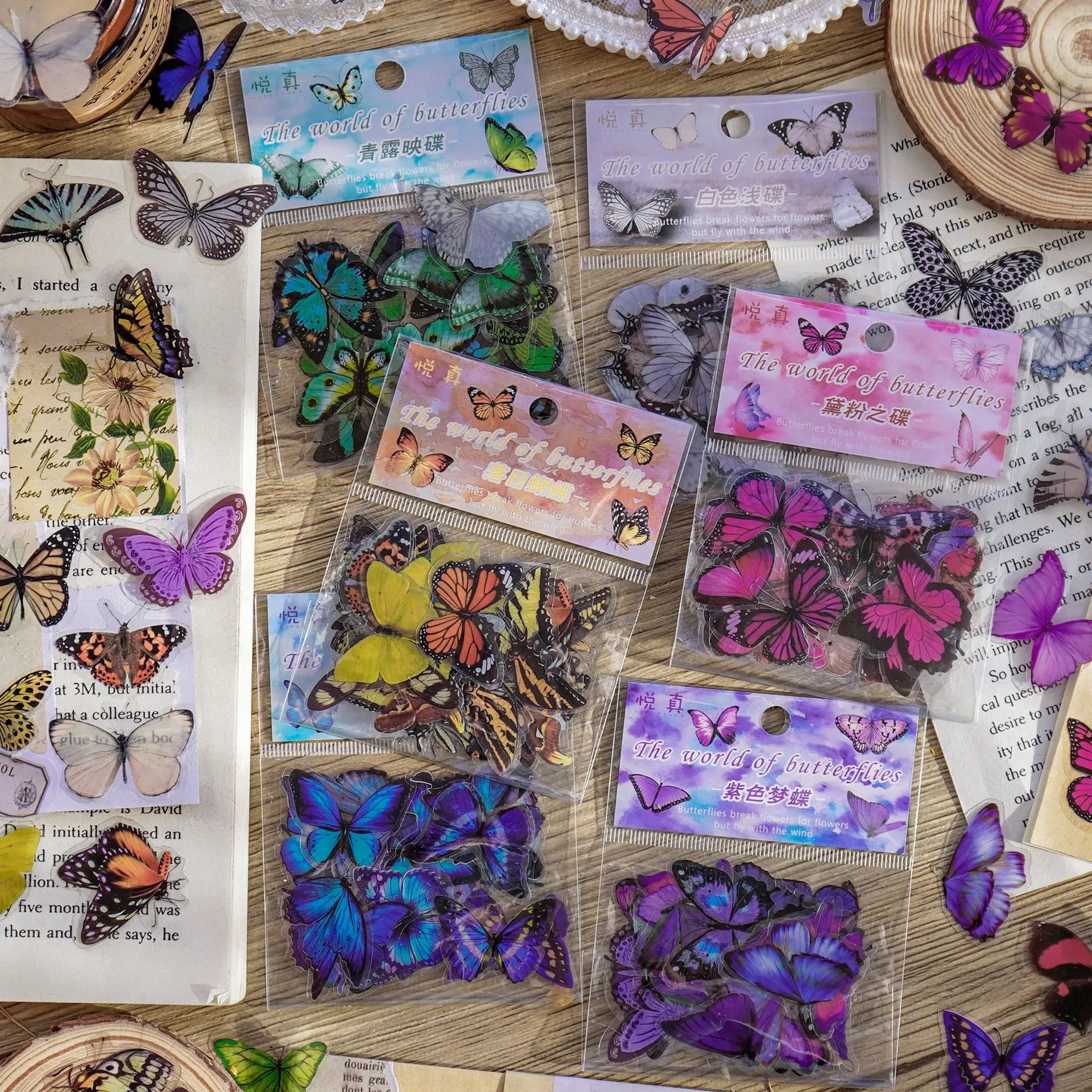Journamm 40pcs/pack Butterfly  - Art Craft Journals บทวิจารณ์และราคา