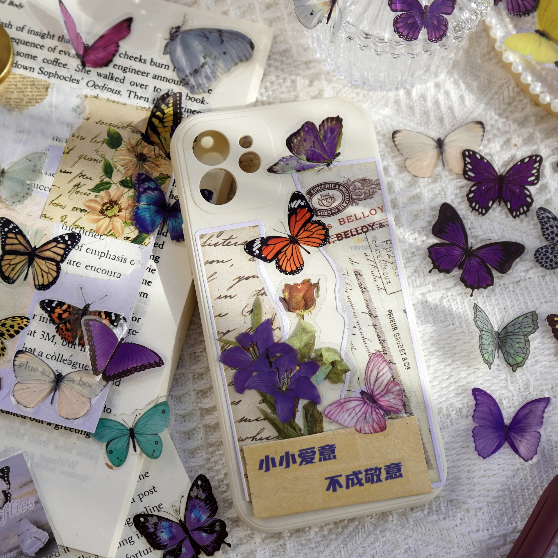 Journamm 40pcs/pack Butterfly  - Art Craft Journals บทวิจารณ์และราคา