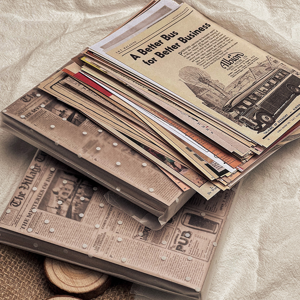 118Pcs Vintage Old Newspaper C - Art Craft Journals บทวิจารณ์และราคา