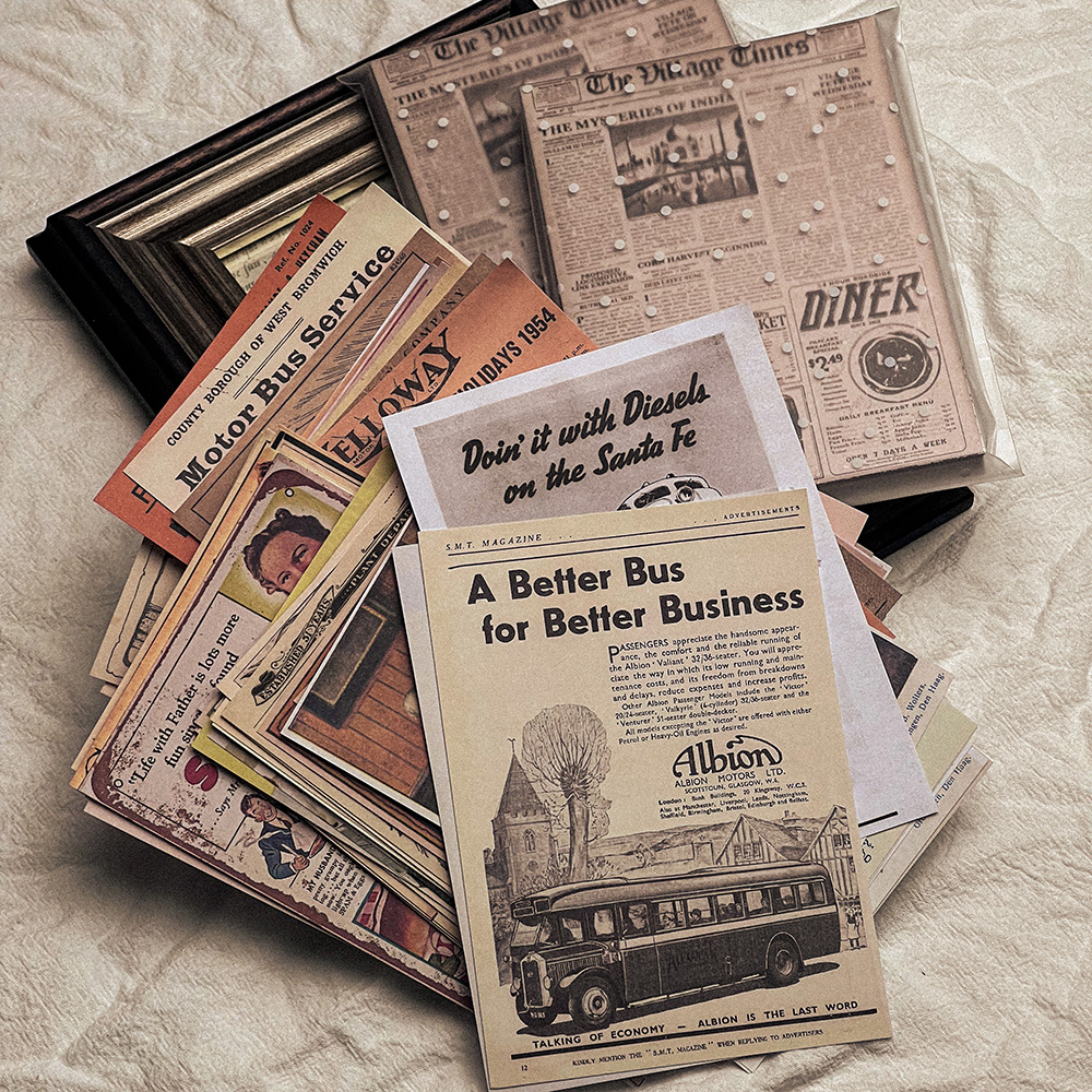 118Pcs Vintage Old Newspaper C - Art Craft Journals บทวิจารณ์และราคา
