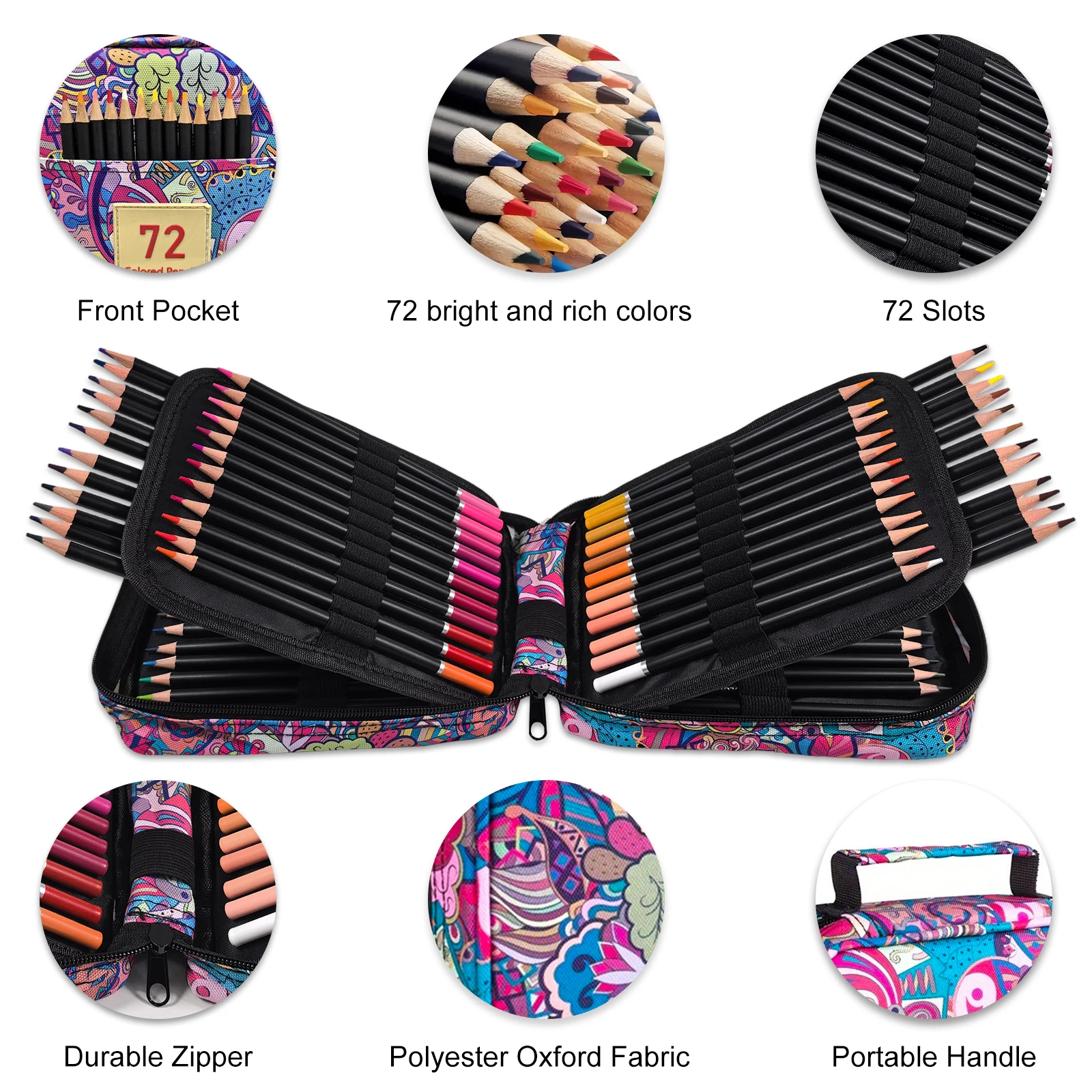 72/120 Colored Pencils Set wit - Colored Pencil Professional บทวิจารณ์และราคา