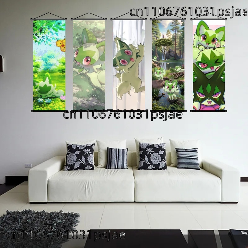 Sprigatito Scroll Art, Well -  - Tv Art And Craft บทวิจารณ์และราคา