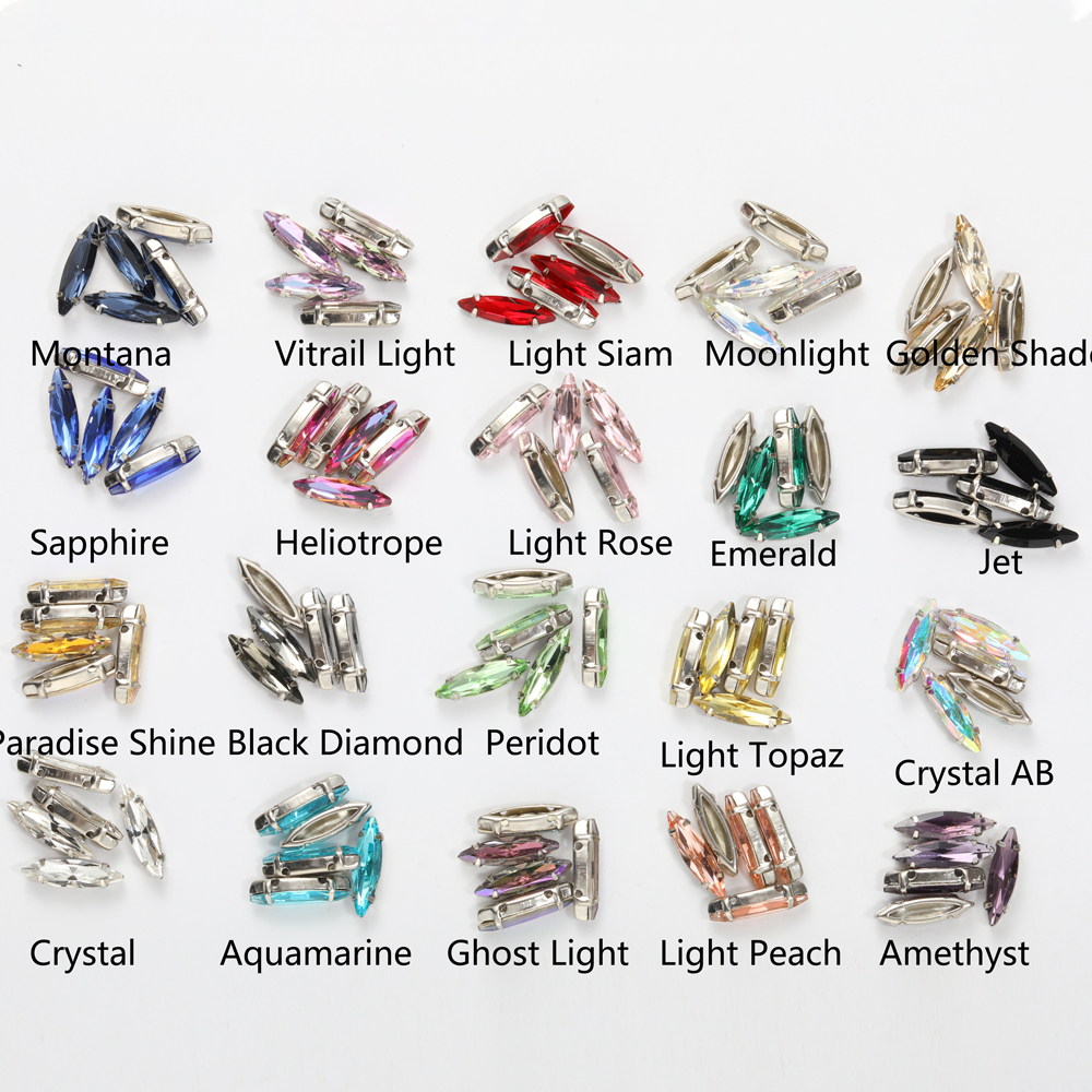 4x15mm K9 Glass Navette Crysta - Art Craft Horse บทวิจารณ์และราคา