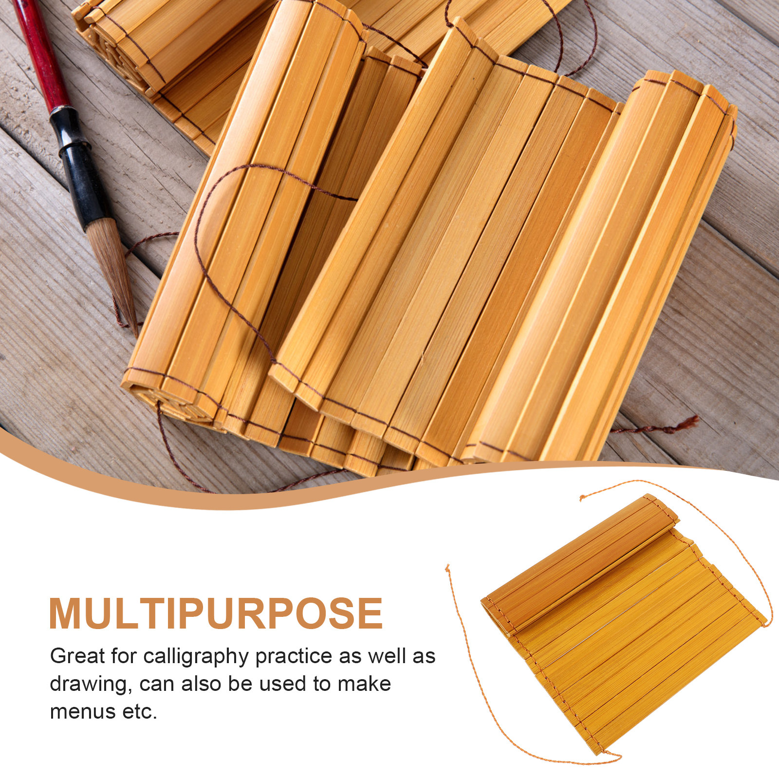 Blank Bamboo Book Slips Unfini - Watercolor Brush Pen บทวิจารณ์และราคา