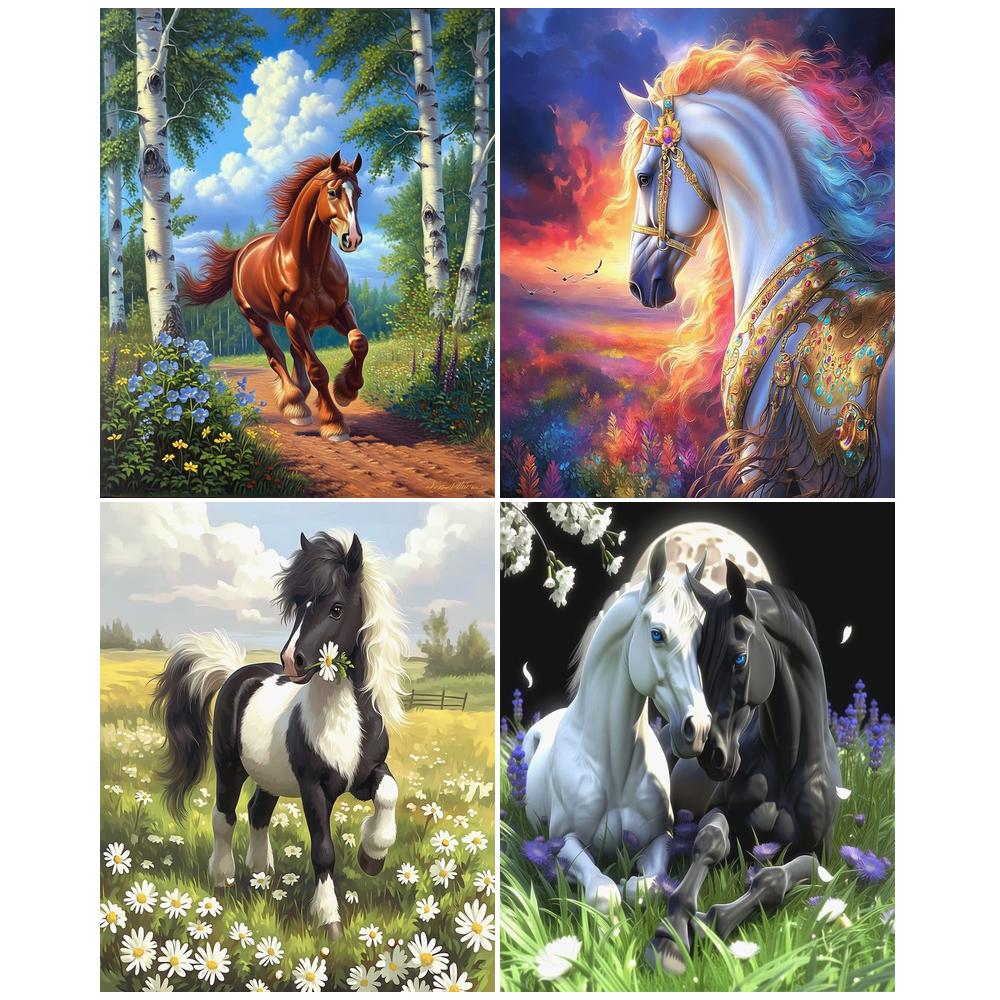 GATYZTORY Horse Painting By Nu - Art Craft Horse บทวิจารณ์และราคา