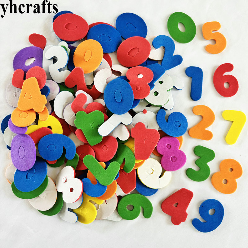 150PCS Mixed color 0-9 number  - Art And Craft Letter Z บทวิจารณ์และราคา