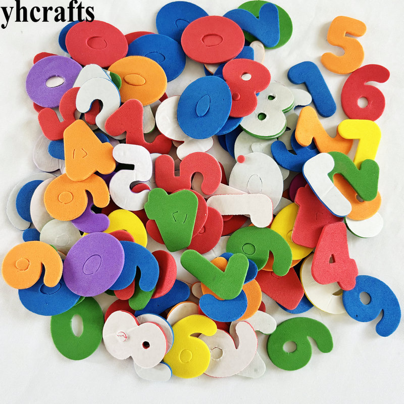 150PCS Mixed color 0-9 number  - Art And Craft Letter Z บทวิจารณ์และราคา
