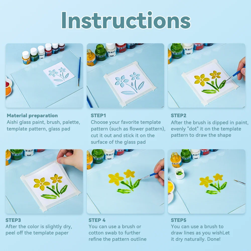 Waterproof Glass Paint 20/25ml - Acrylic Pour Paint บทวิจารณ์และราคา