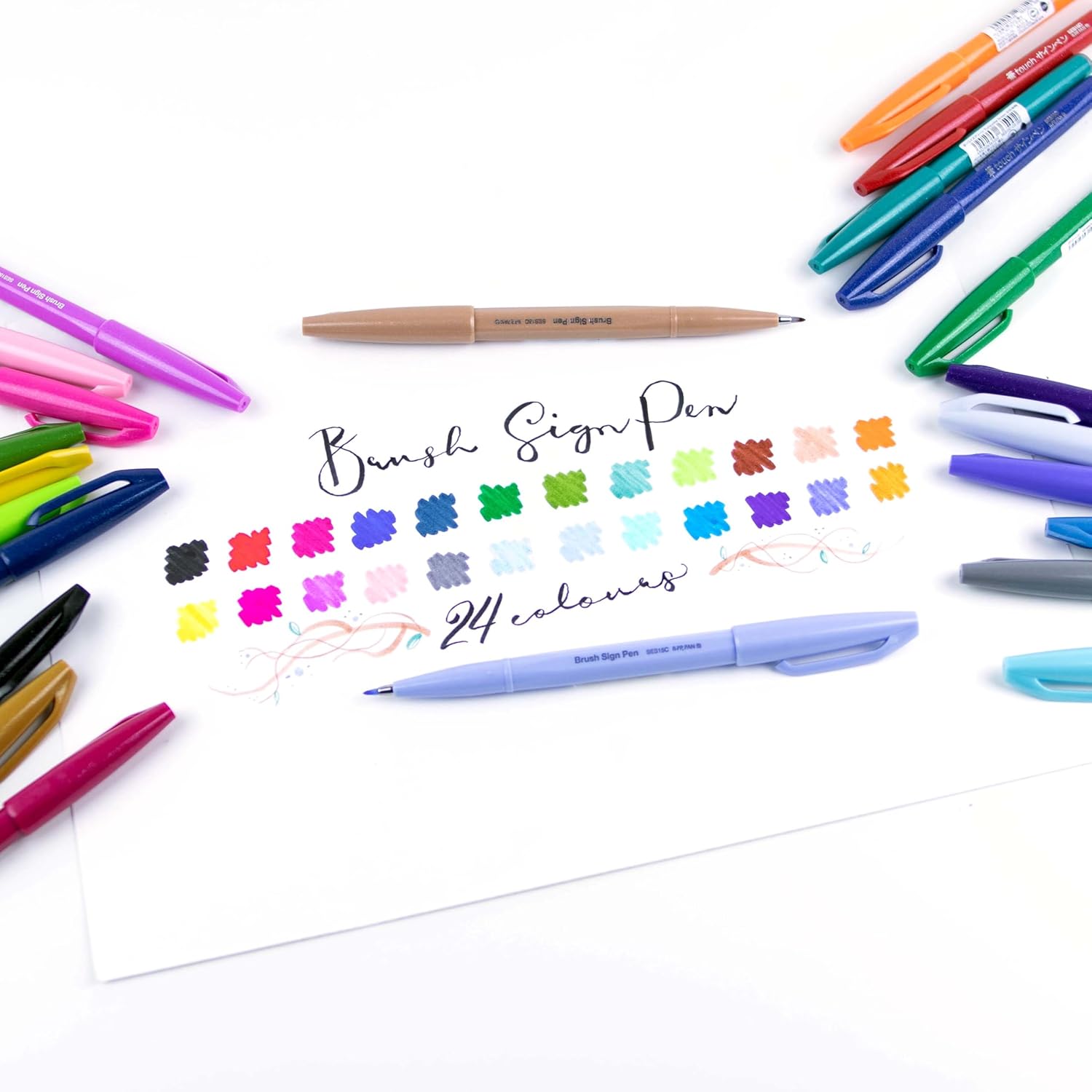 Fude Brush Tip Markers, 12 Ass - Watercolor Brush Pen บทวิจารณ์และราคา