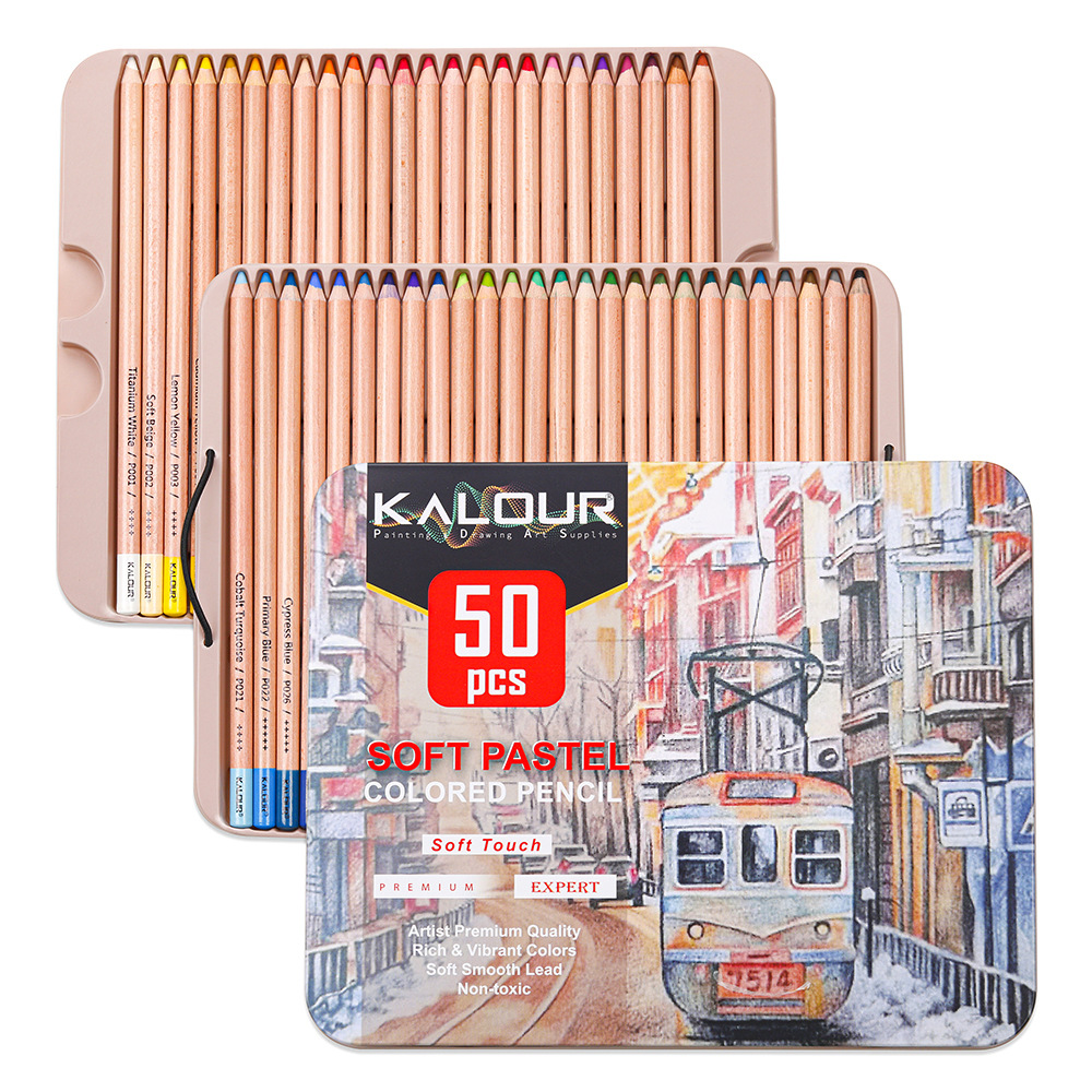 KALOUR 50 color luxury iron bo - Colored Pencil Professional บทวิจารณ์และราคา