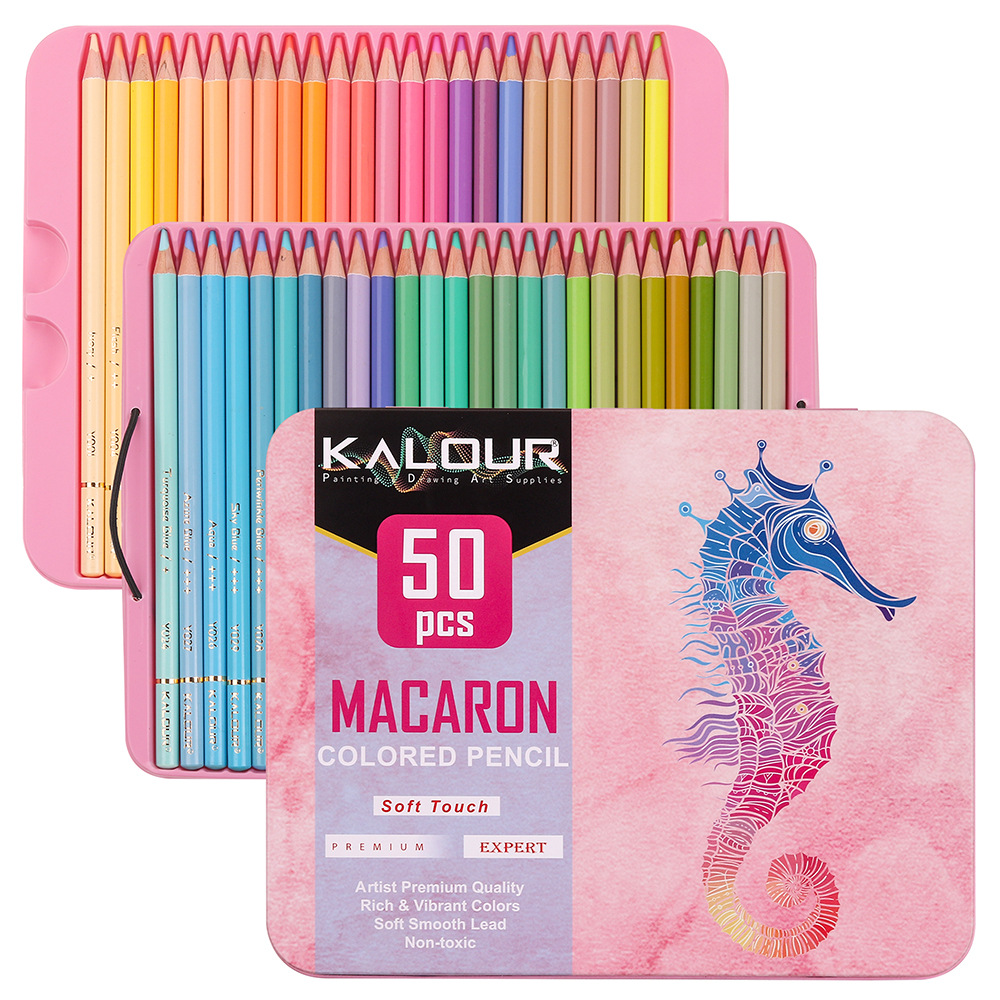 KALOUR 50 color luxury iron bo - Colored Pencil Professional บทวิจารณ์และราคา
