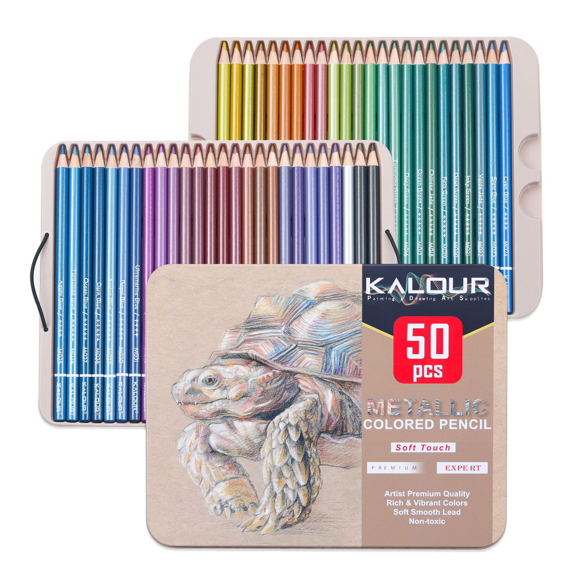 KALOUR 50 color luxury iron bo - Colored Pencil Professional บทวิจารณ์และราคา