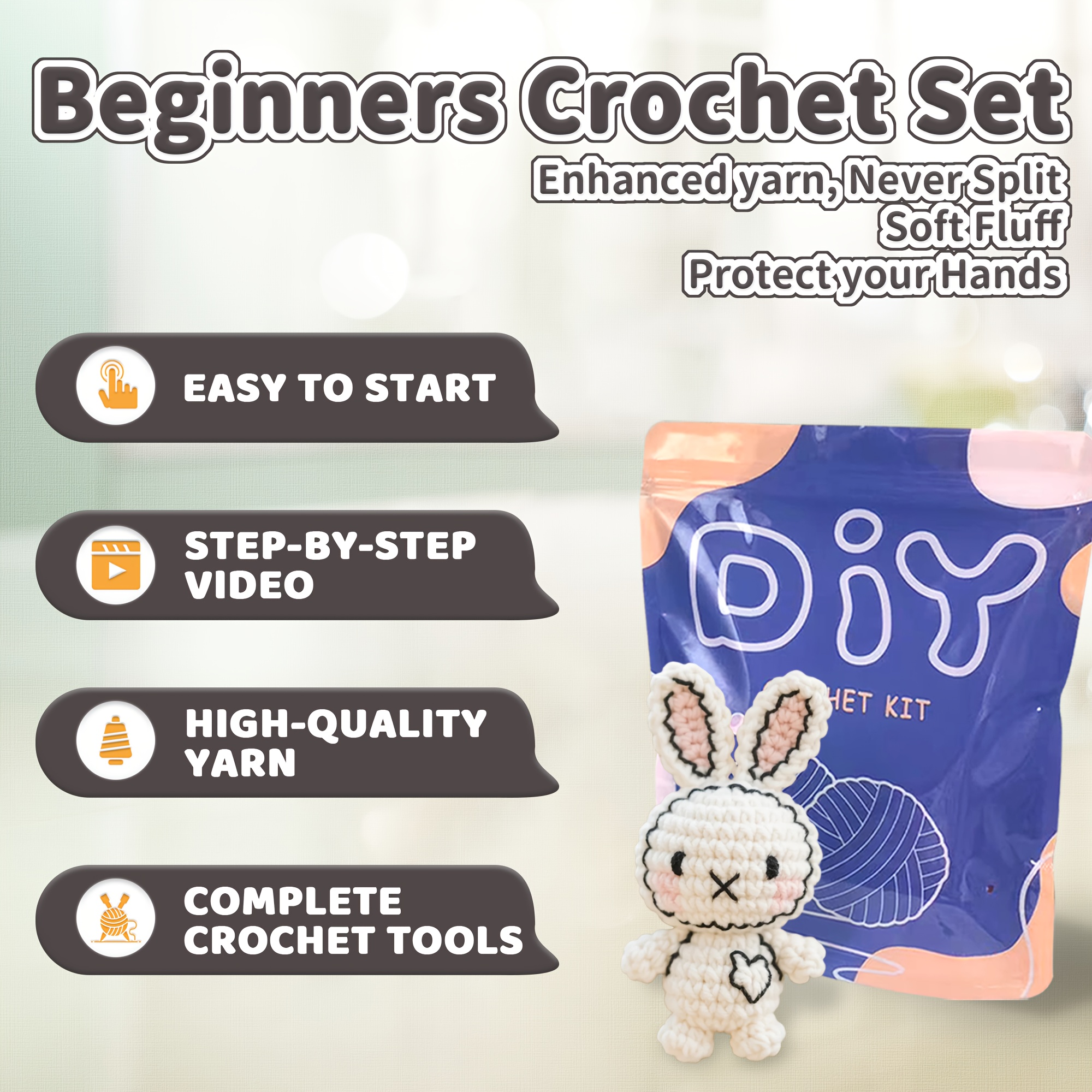 1pc DIY Delightful Animal Croc - Crochet Hook Set บทวิจารณ์และราคา