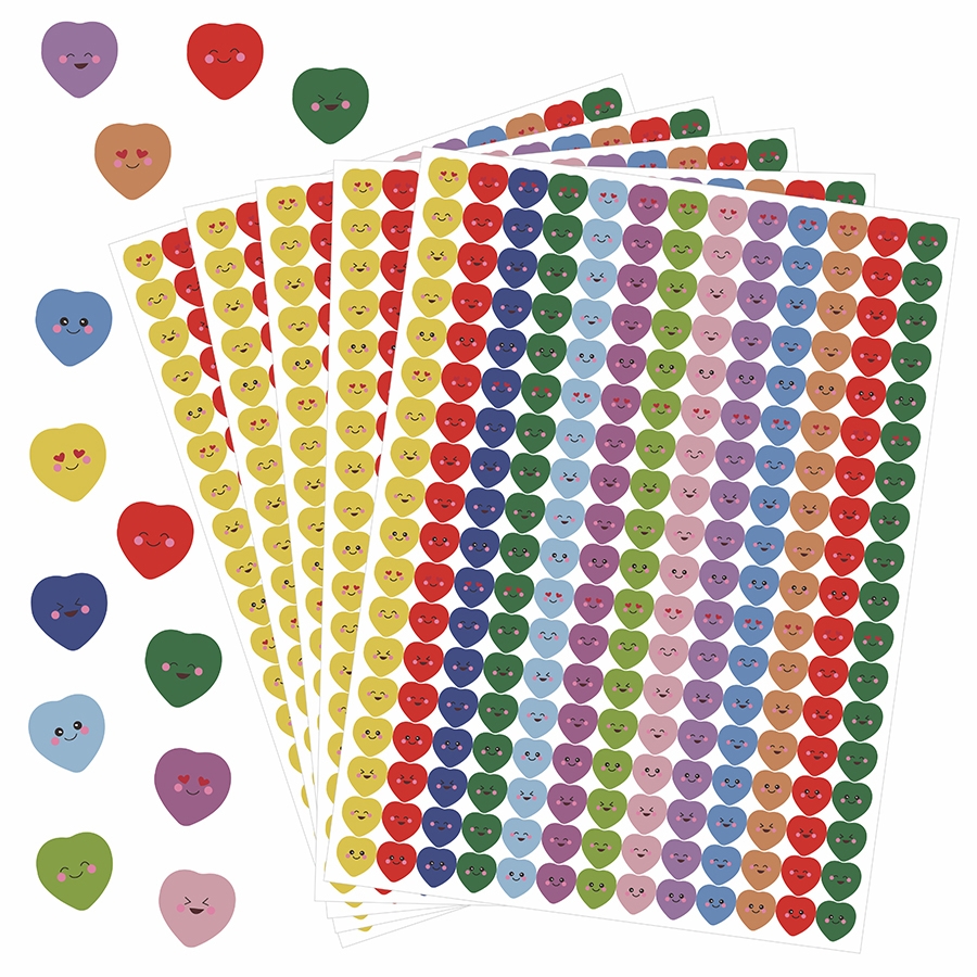 1170 Pcs Mini Heart Face Stick - Art Craft Journals บทวิจารณ์และราคา