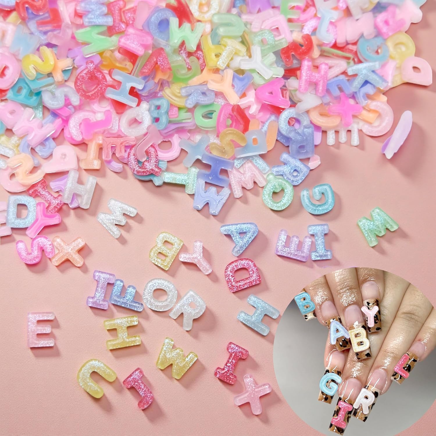 100Pcs 3D Colorful Letter Nail - Art And Craft Letter Z บทวิจารณ์และราคา