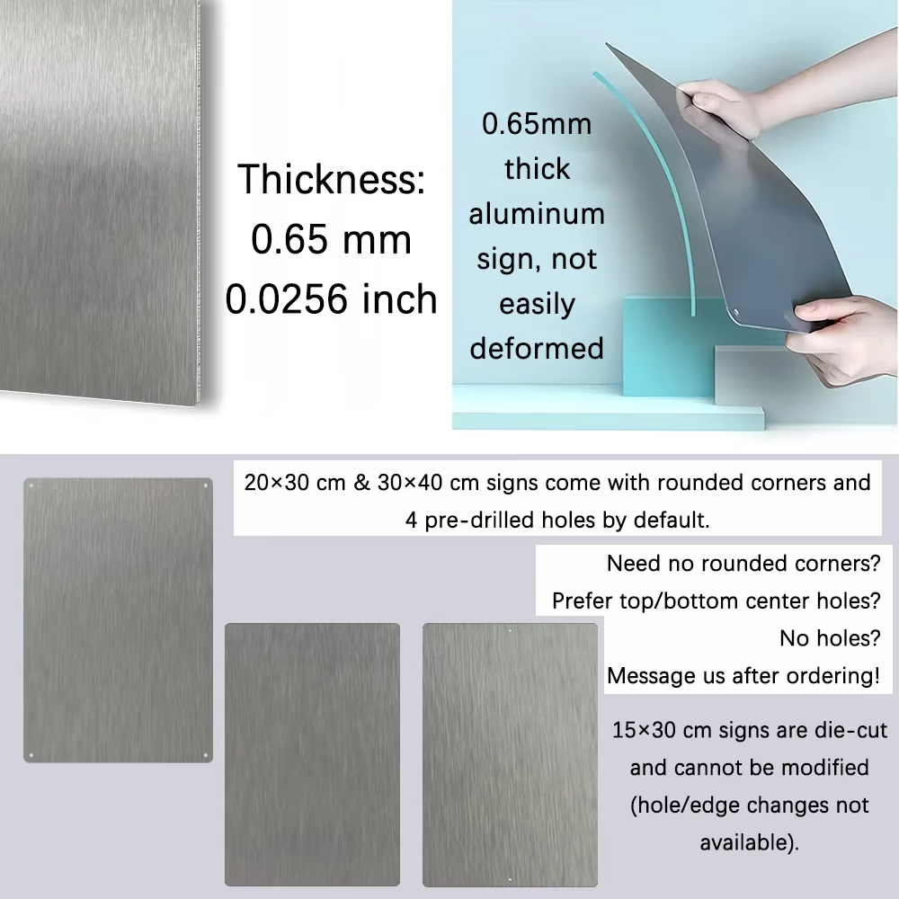 Custom Sign Metal Aluminum Pla - Art Craft Activity บทวิจารณ์และราคา