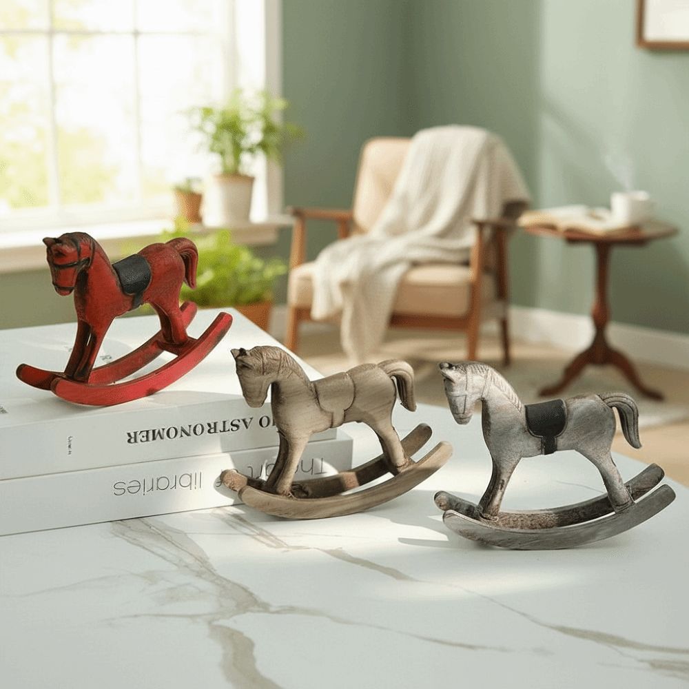 Creative Design Wooden Horse W - Art Craft Horse บทวิจารณ์และราคา
