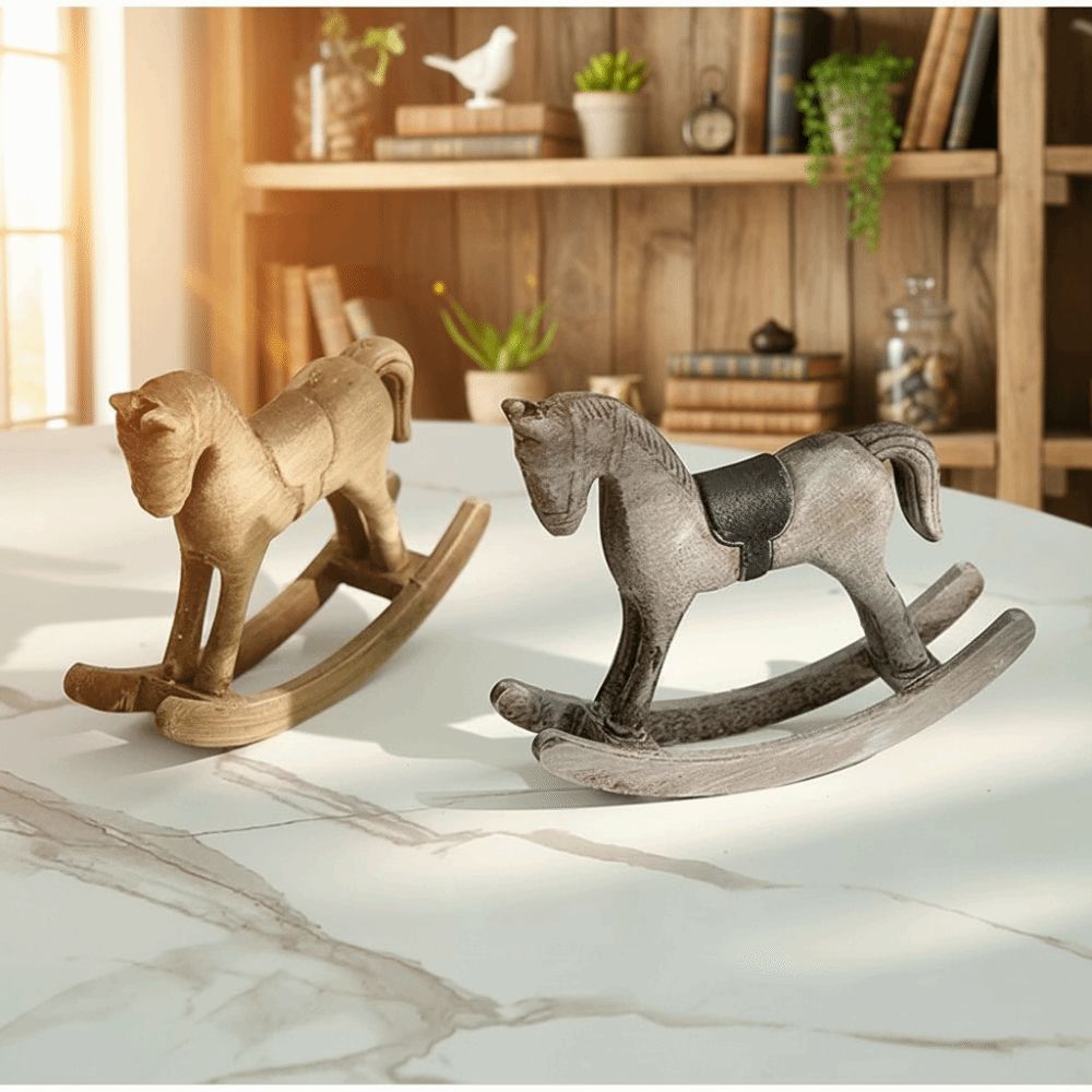 Creative Design Wooden Horse W - Art Craft Horse บทวิจารณ์และราคา
