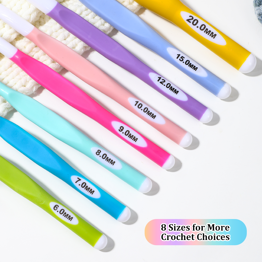 Ergonomic Handle Crochet Hooks - Crochet Hook Set บทวิจารณ์และราคา