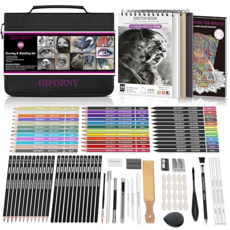 100 PCS Drawing and Sketching  - Colored Pencil Professional บทวิจารณ์และราคา