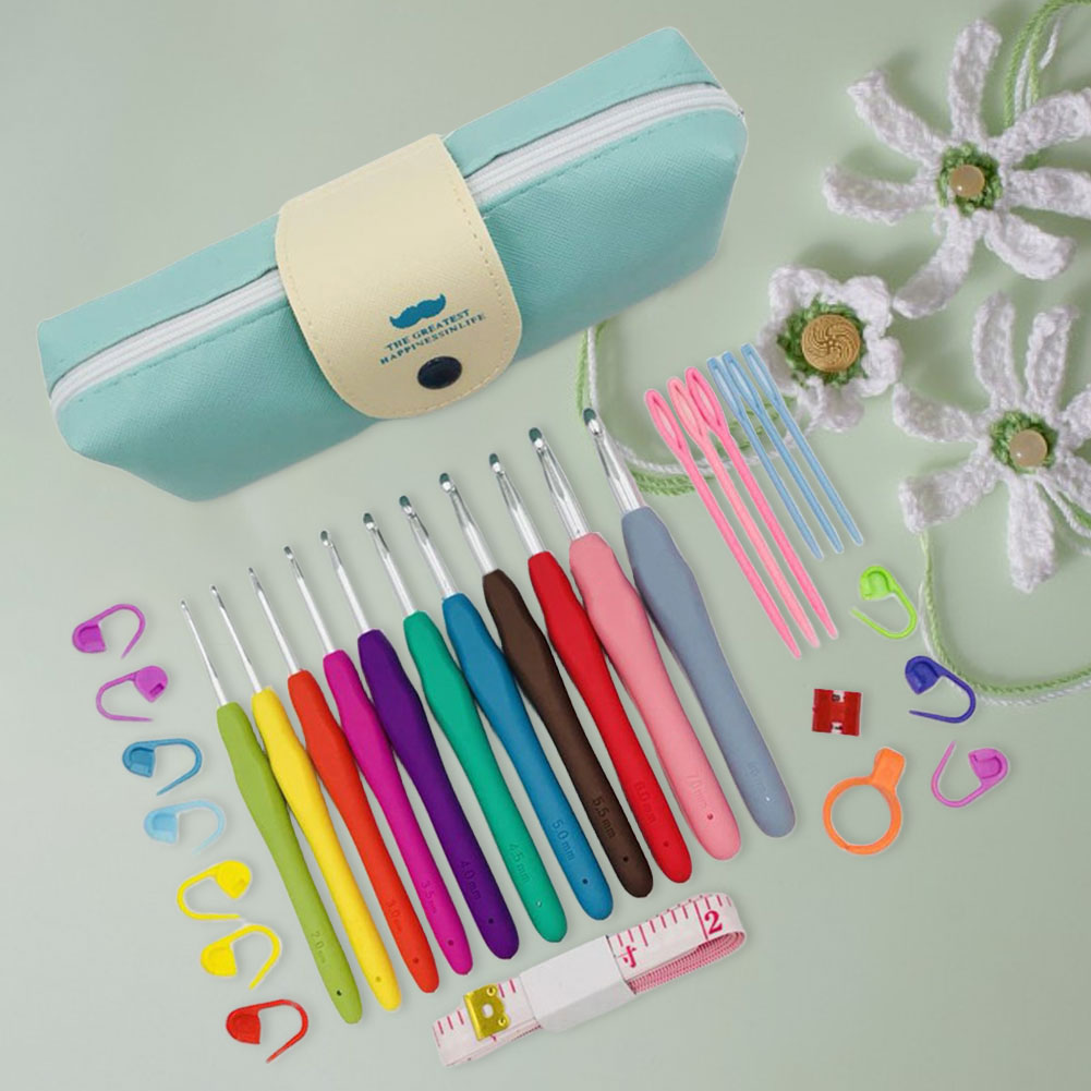 Crochet Hooks Set Yarn Knittin - Crochet Hook Set บทวิจารณ์และราคา