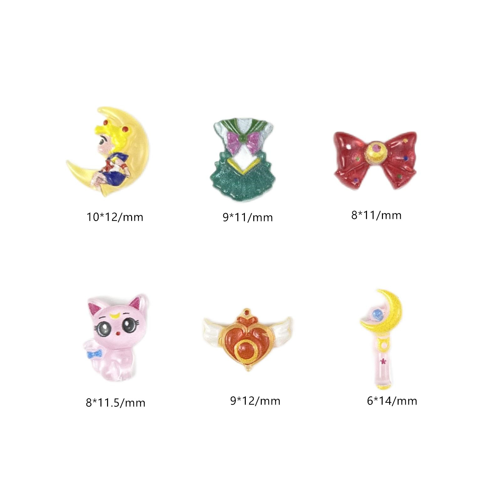 20Pcs Resin Mini Sailor Moon N - Tv Art And Craft บทวิจารณ์และราคา