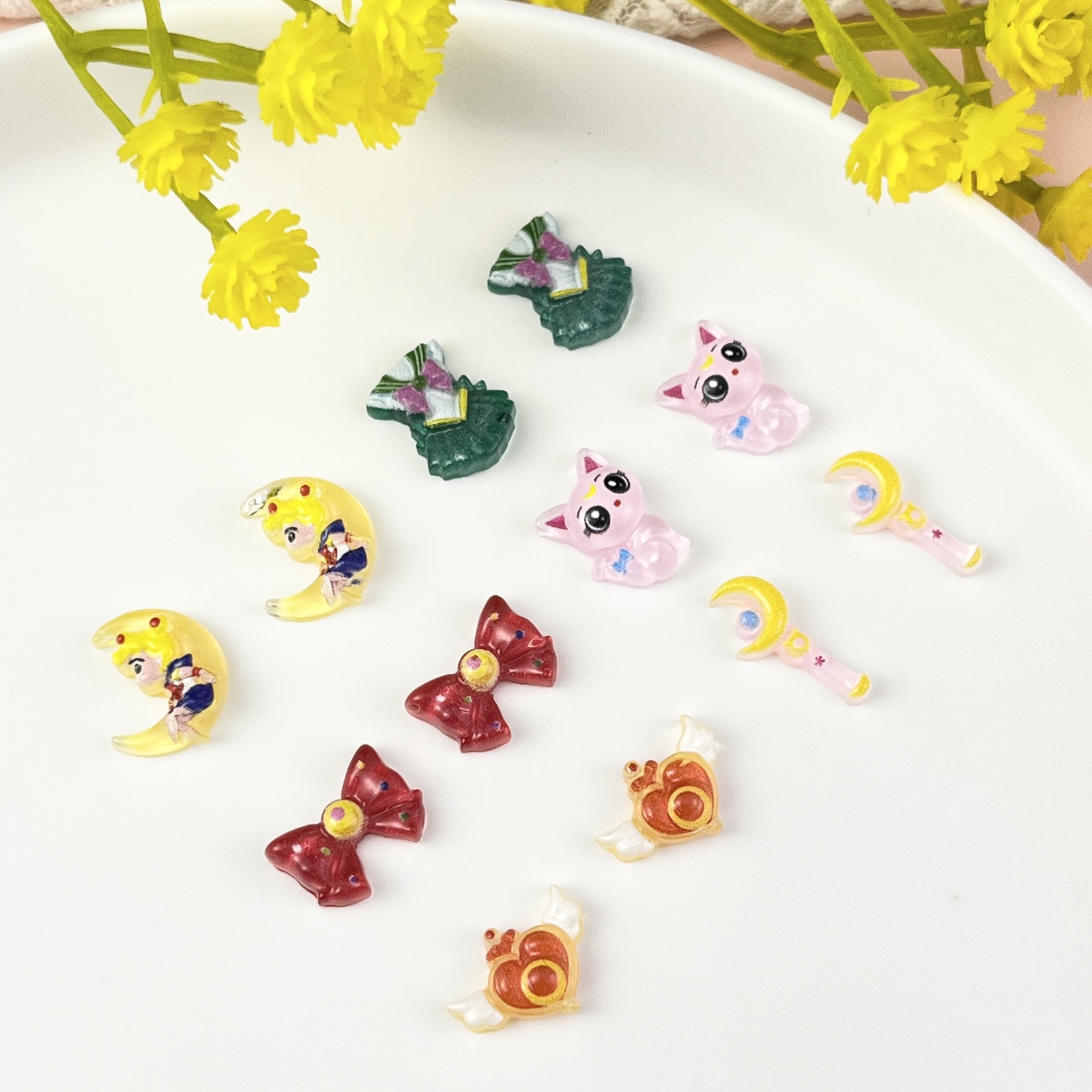 20Pcs Resin Mini Sailor Moon N - Tv Art And Craft บทวิจารณ์และราคา