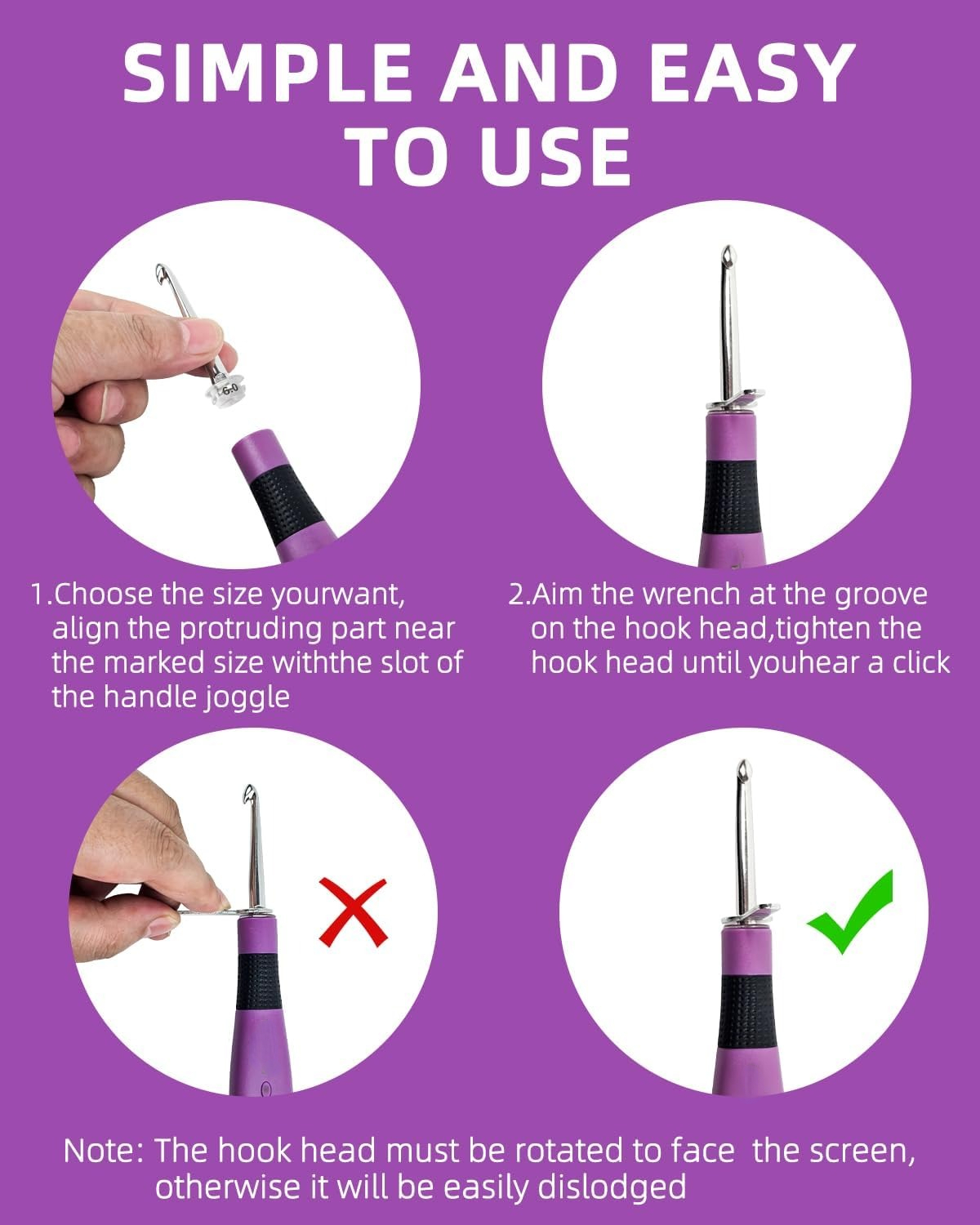 24 Sizes Crochet Hook Set with - Crochet Hook Set บทวิจารณ์และราคา