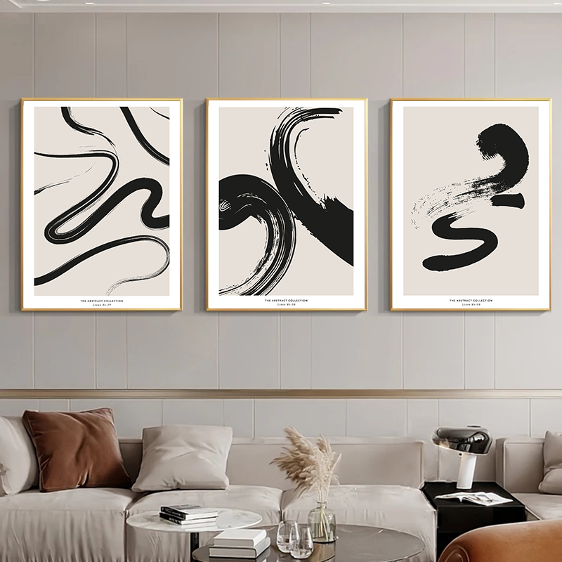 Minimalist Paint Strokes Abstr - Watercolor Brush Pen บทวิจารณ์และราคา
