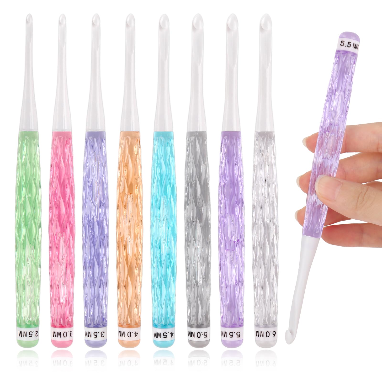 8Pcs/set Color Crochet Hook Ki - Crochet Hook Set บทวิจารณ์และราคา