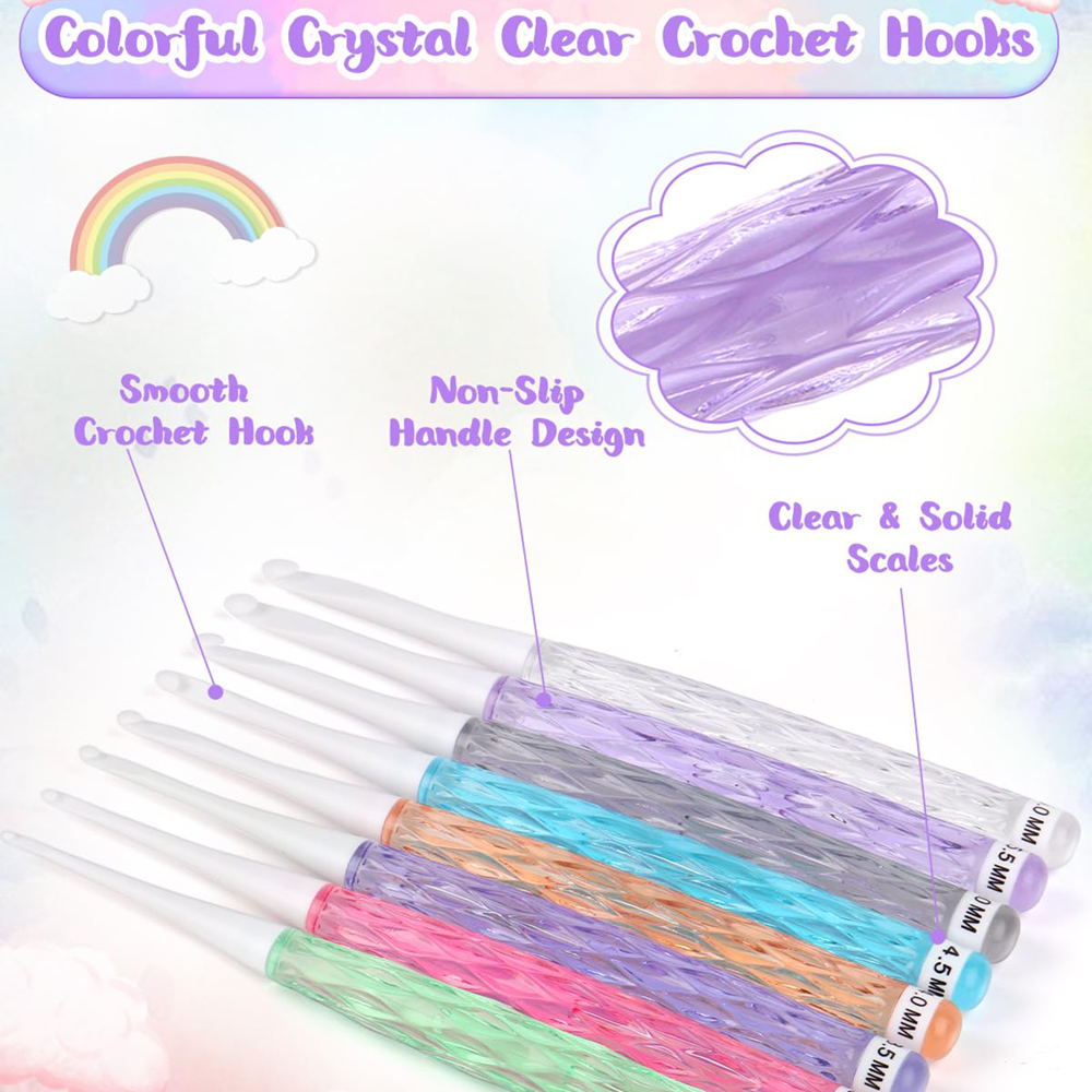8Pcs/set Color Crochet Hook Ki - Crochet Hook Set บทวิจารณ์และราคา
