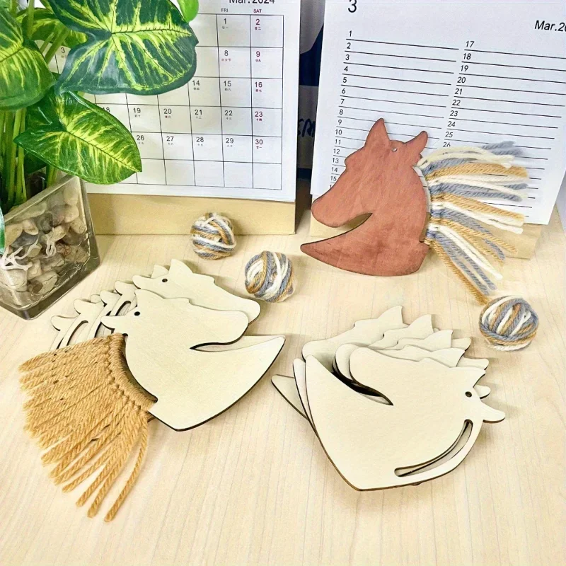 High-quality DIY Wooden Horse  - Art Craft Horse บทวิจารณ์และราคา