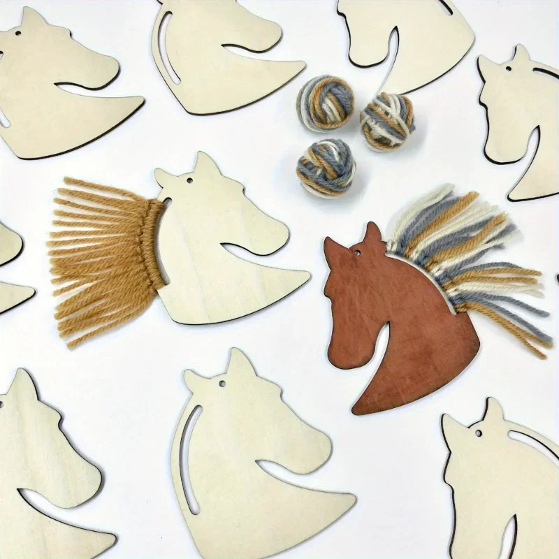 High-quality DIY Wooden Horse  - Art Craft Horse บทวิจารณ์และราคา