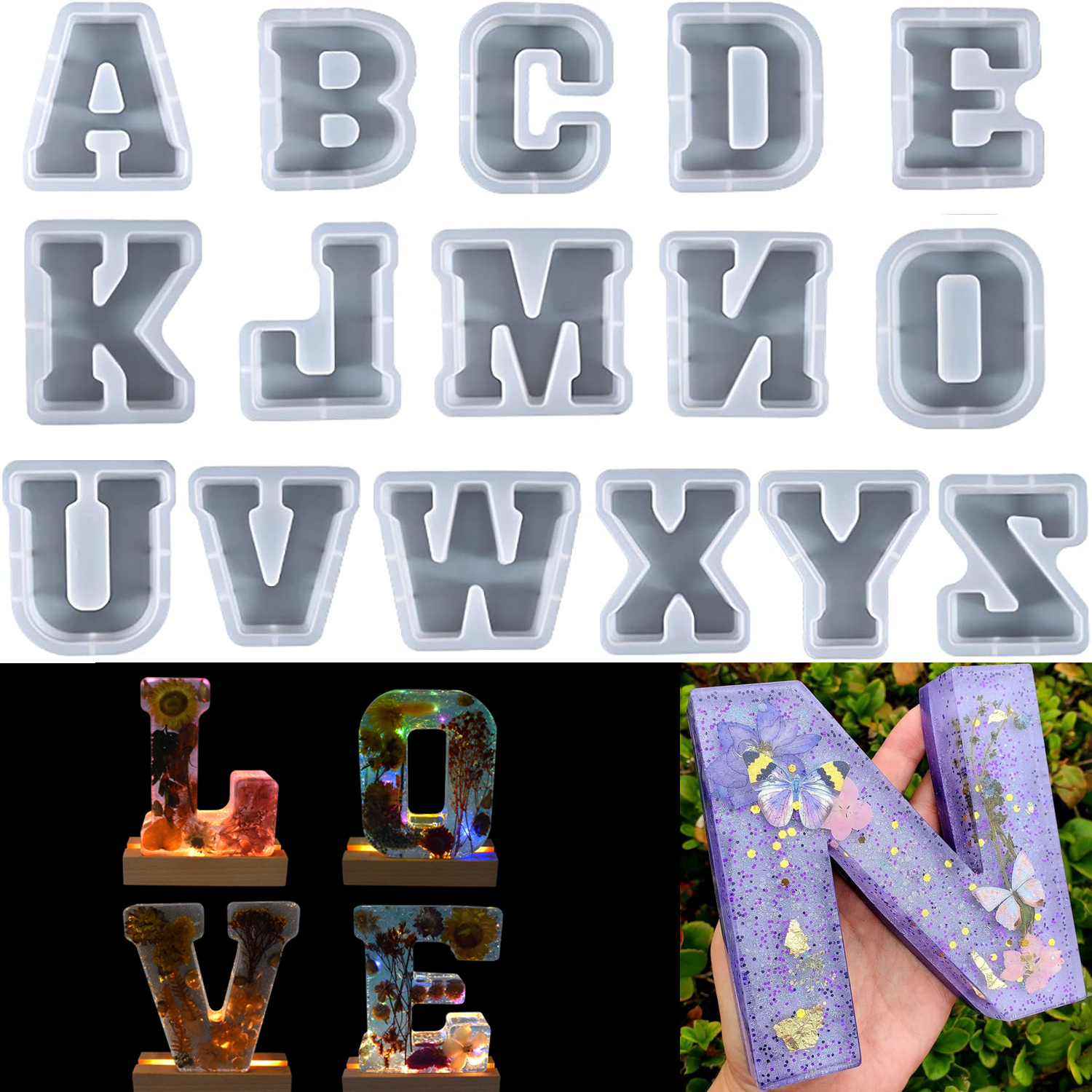 7 Inch Large Letter Silicone M - Art And Craft Letter Z บทวิจารณ์และราคา