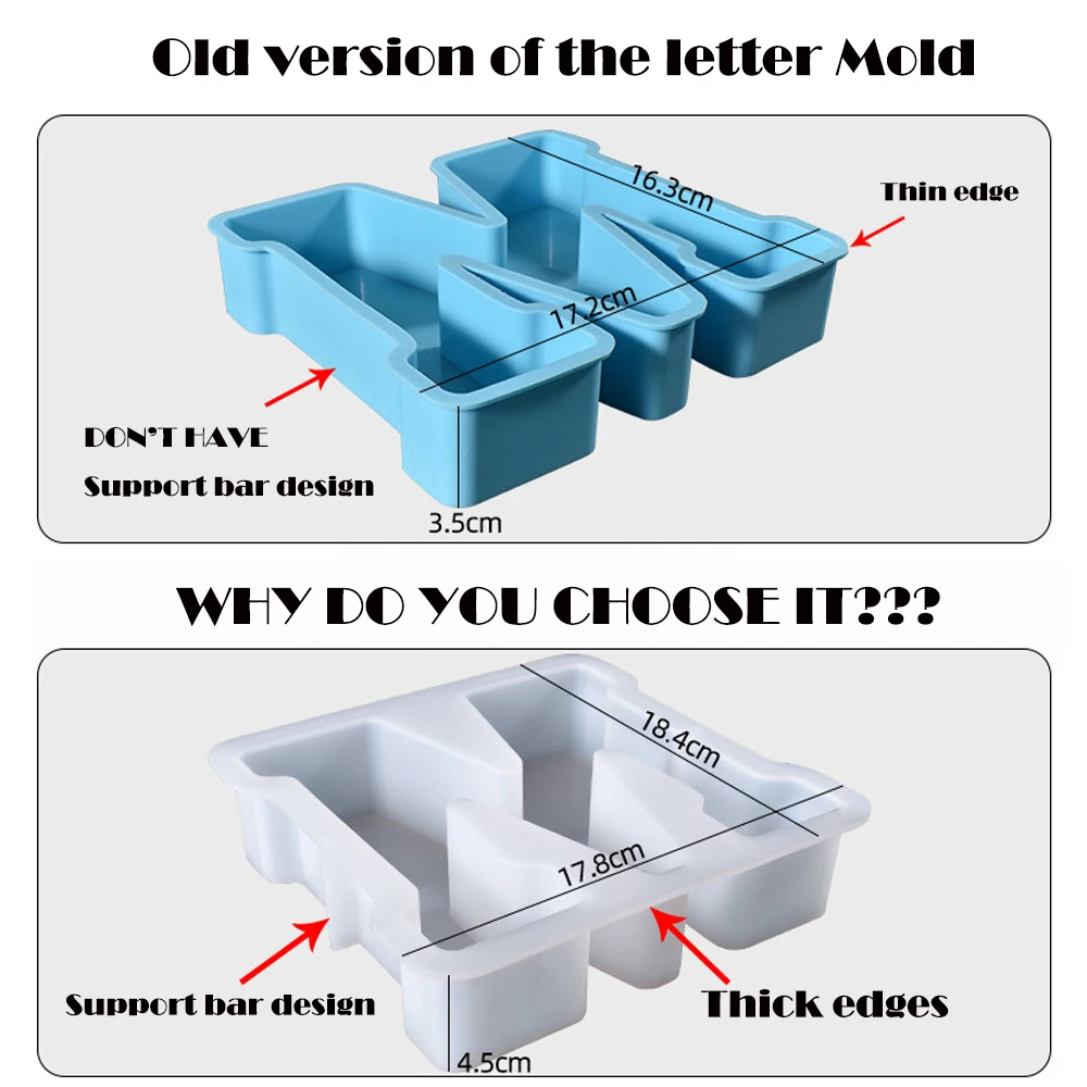 7 Inch Large Letter Silicone M - Art And Craft Letter Z บทวิจารณ์และราคา