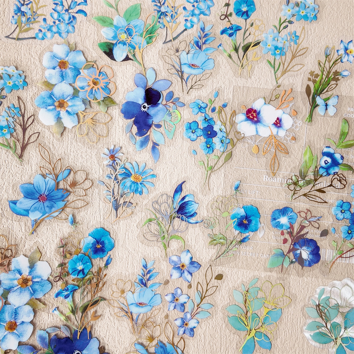 40Pcs PET Plant Flower Sticker - Art Craft Journals บทวิจารณ์และราคา