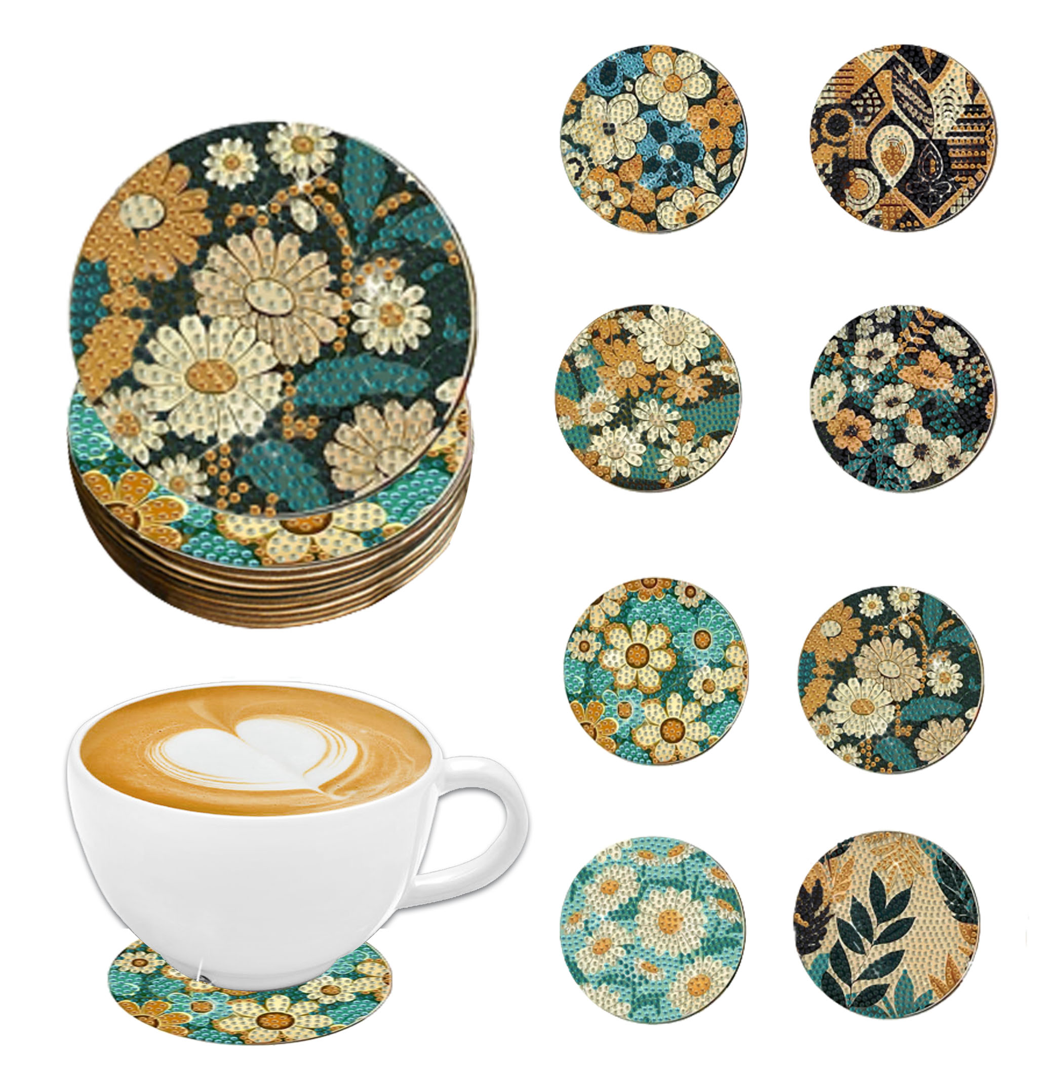 8 pieces DIY diamond Painting  - Art Y Craft บทวิจารณ์และราคา
