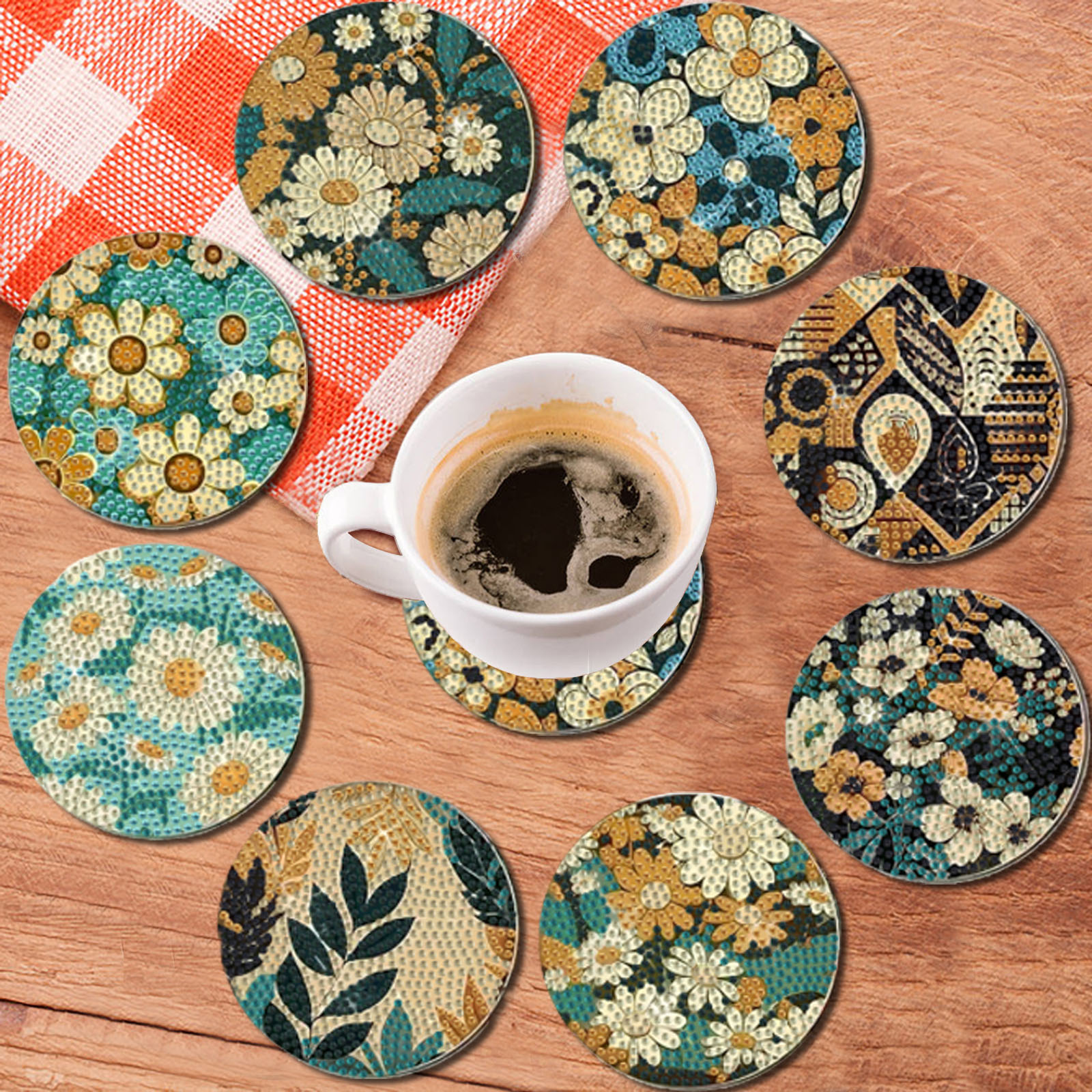 8 pieces DIY diamond Painting  - Art Y Craft บทวิจารณ์และราคา