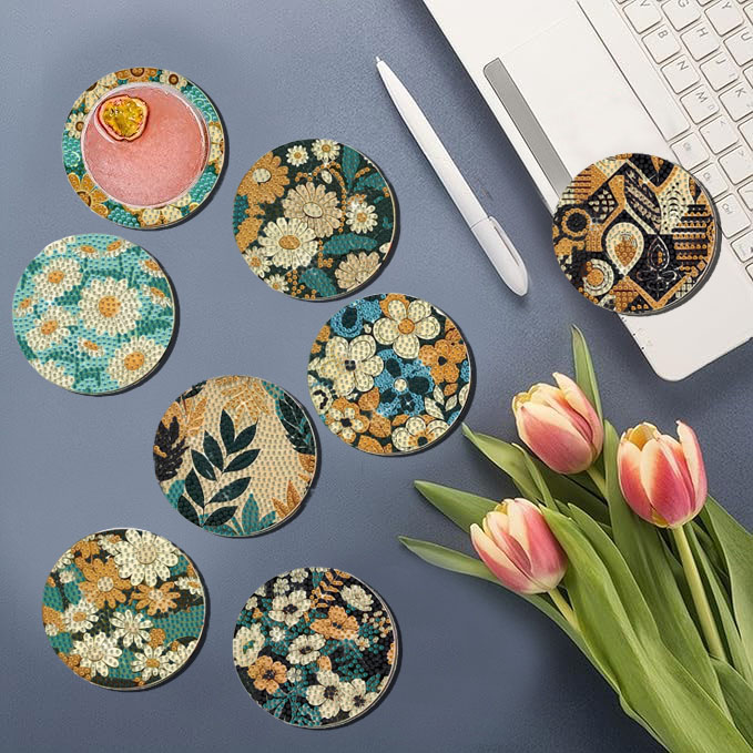 8 pieces DIY diamond Painting  - Art Y Craft บทวิจารณ์และราคา