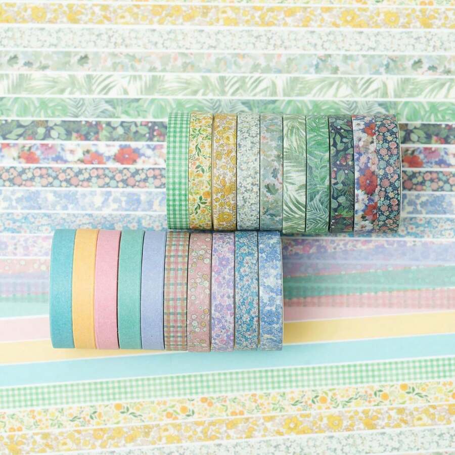 20Rolls Vintage Washi Tape Set - Art Craft Journals บทวิจารณ์และราคา