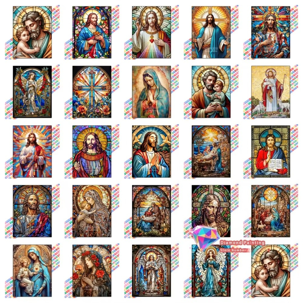 1PC frameless Easter Jesus Squ - Art Y Craft บทวิจารณ์และราคา