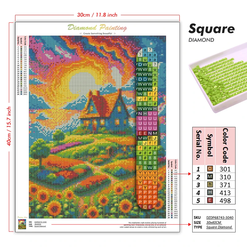 1PC frameless Easter Jesus Squ - Art Y Craft บทวิจารณ์และราคา